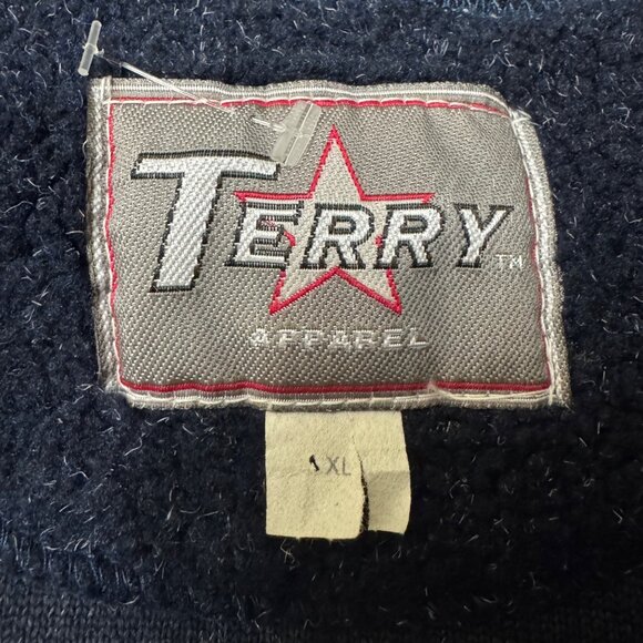 VTG Michigan Wolverines Vest Men's XL Blue Sherpa Embroidered 90s USA Sportswear - Picture 2 of 7